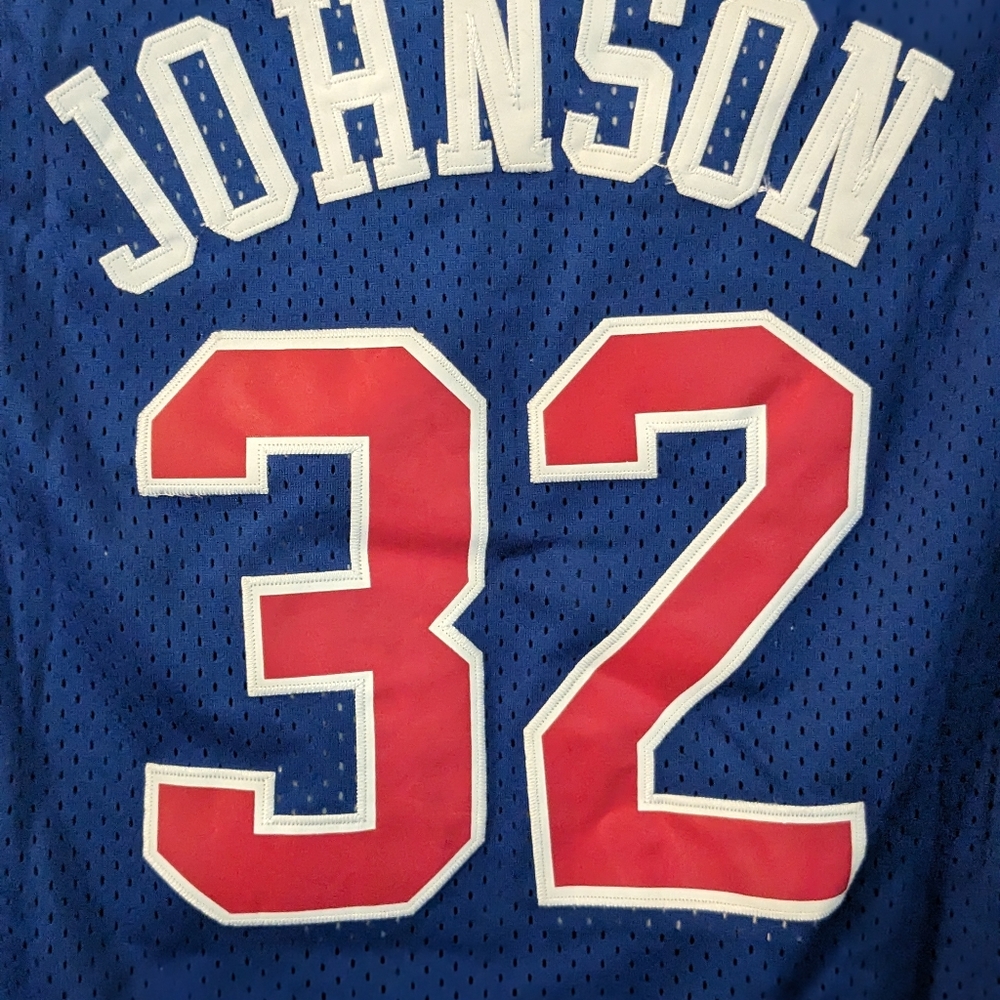 Western Conference Magic Johnson Mitchell & Ness Blue 1992 ASG Authentic Jersey - Picture 9 of 16